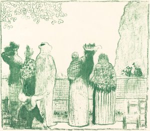チュイルリー庭園、1895 年。 作： Edouard Vuillard