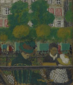 パリのチュイルリー公園 作： Edouard Vuillard