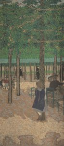 アンダー・ザ・ツリーズ (『ザ・パブリック・ガーデンズ』より) 作： Edouard Vuillard