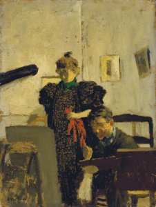 ナタンソンでヴァロットン」、1897 作： Edouard Vuillard