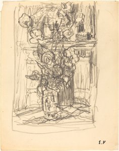 花瓶の花、19001901。 作： Edouard Vuillard