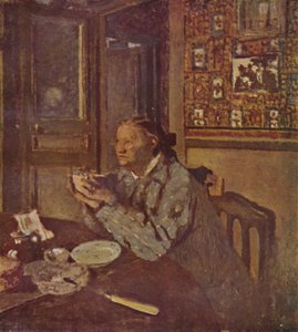 ボウルを持つ女性1897年頃、c 1897年、1946年 作： Edouard Vuillard
