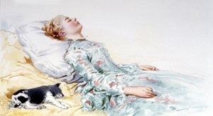眠れる森の美女チャールズ・ペローの物語。挿絵：エドゥアール・ド・ボーモン 作： Edouard de (after) Beaumont