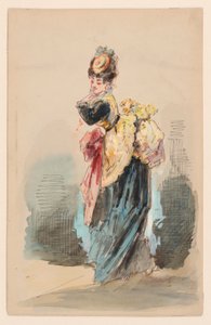 散歩する女性 作： Edouard de Beaumont