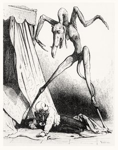Le Diable Amoureux、1845年のイラスト 作： Edouard de Beaumont