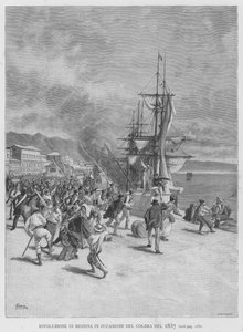 1837年のコレラの際のメッシーナの革命（エングレーヴィング