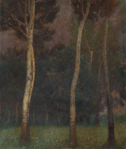 低いオーストリアの木の風景 作： Eduard Ameseder