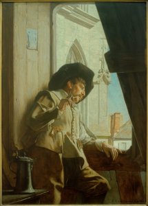 屋根裏で 作： Eduard Charlemont