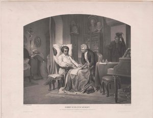モーツァルトの死 作： Eduard Friedrich Leybold