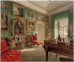 ベルリン宮殿の緑の部屋 作： Johann Philipp Eduard Gartner