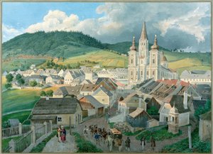 マリアツェルのナーデン教会 作： Eduard Gurk