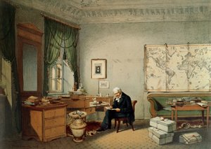 アレキサンダー・フォン・フンボルト男爵（1769-1859）の研究 作： Eduard Hildebrandt