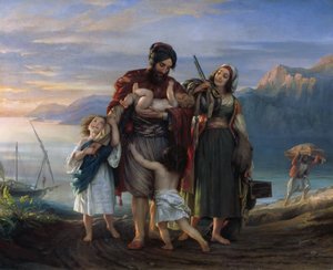 アーマトレスの帰郷、1836年。 作： Eduard Magnus