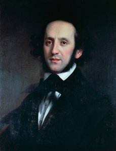 作曲家・指揮者 フェリックス・メンデルスゾーンの肖像（ハンブルク 作： Eduard Magnus