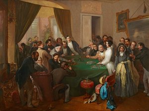 ウィル・バンク・ギャンブル、1840年。 作： Eduard Swoboda