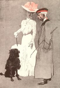 認識しています。私たち女性のことをあまりよく思っていないようです。 作： Eduard Thöny