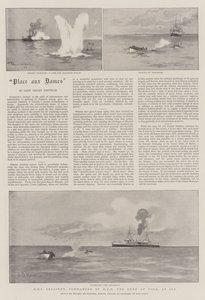 HMSクレセント、HRHヨーク公の指揮、海上 作： Eduardo de Martino