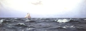大西洋を渡るヴァルキリー2世、1893年 作： Eduardo de Martino