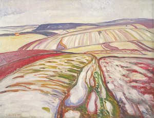 131-0059494 アイルガースブルク郊外のフロスト 作： Edvard Munch