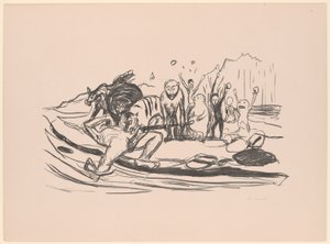 アルファの死 作： Edvard Munch