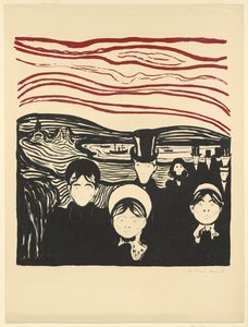 不安、1896 作： Edvard Munch
