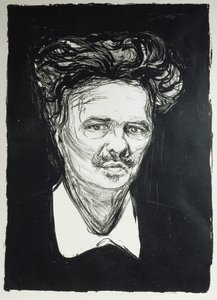 アウグスト・ストリンドベリ (リソ) 作： Edvard Munch