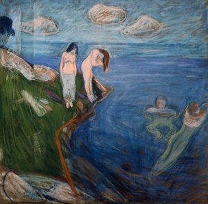 入浴女性 作： Edvard Munch