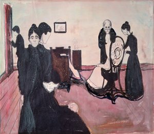 病室での死 作： Edvard Munch
