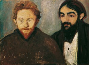 画家のポール・ハーマンと医師のポール・コンタード 作： Edvard Munch
