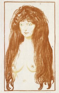 Die Sünde (Mädchen mit rotem Haar und grünen Augen) 作： エドヴァルド・ムンク