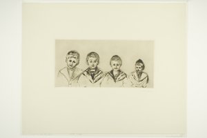 リンデ博士の4人の息子たち 作： Edvard Munch
