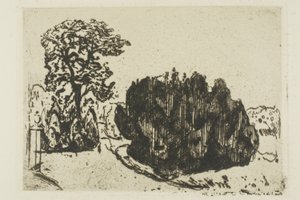 公園の夜 作： Edvard Munch
