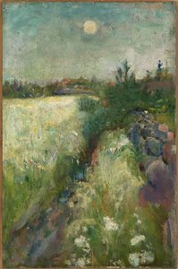 ヴァイアランドの花の咲く牧草地 作： Edvard Munch