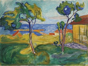 Hagen i Asgardstrand、1904-1905 作： Edvard Munch