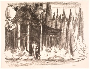 森の中 作： Edvard Munch