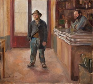 酒場にて 作： Edvard Munch