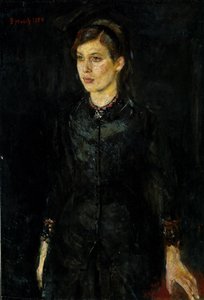 黒のインガー・ムンク 作： Edvard Munch