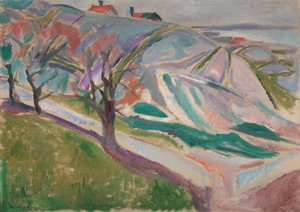 風景、クラゲロ、1912 作： Edvard Munch