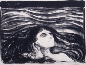 波打ち際の恋人たち 作： Edvard Munch