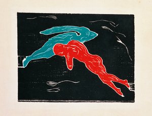 宇宙での出会い 作： Edvard Munch