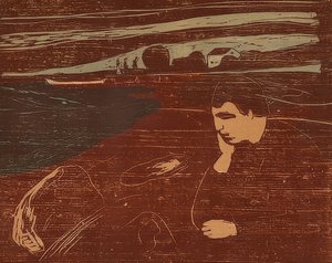 憂鬱III。 1902 作： Edvard Munch