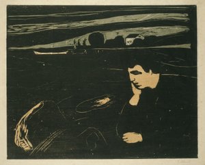 憂鬱III、1902 作： Edvard Munch