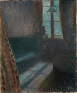 サンクラウドの夜、1890 作： Edvard Munch