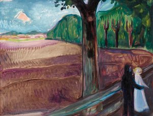 エドヴァルド・ムンク（1863-1944）の「夏の夜（Sommernatt）」の絵 作： Edvard Munch