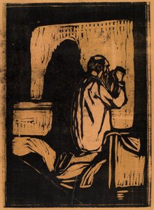 velho rezando 作： Edvard Munch