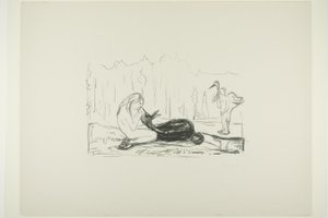 オメガと鹿 作： Edvard Munch