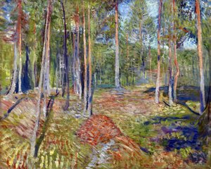松林 - エドヴァルド・ムンク（1863-1944）の絵画 作： Edvard Munch