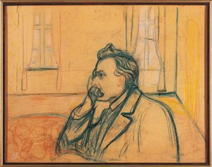 フリードリッヒ・ニーチェの肖像 作： Edvard Munch