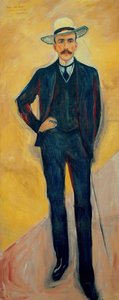 ハリー・グラフ・ケスラーの肖像1868-1937、1906。 作： Edvard Munch