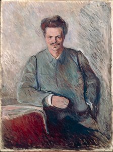 ヨハン・アウグスト・ストリンドベリの肖像（油彩・キャンバス 作： Edvard Munch